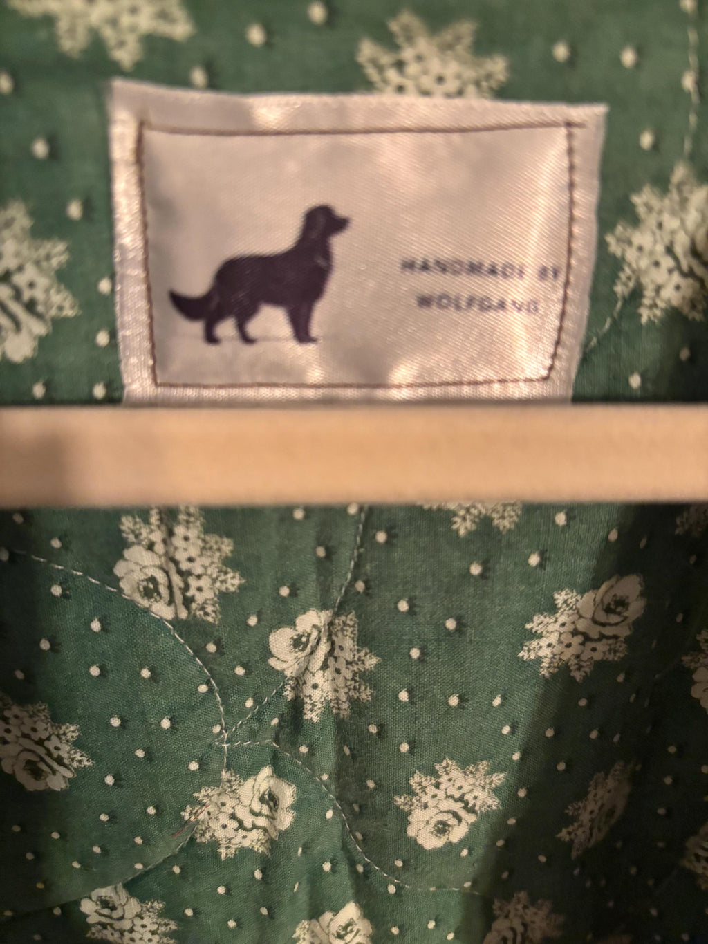 Antique Quilt Coat Handmade Vintage Patchwork Jacket One of a Kind “Olive”