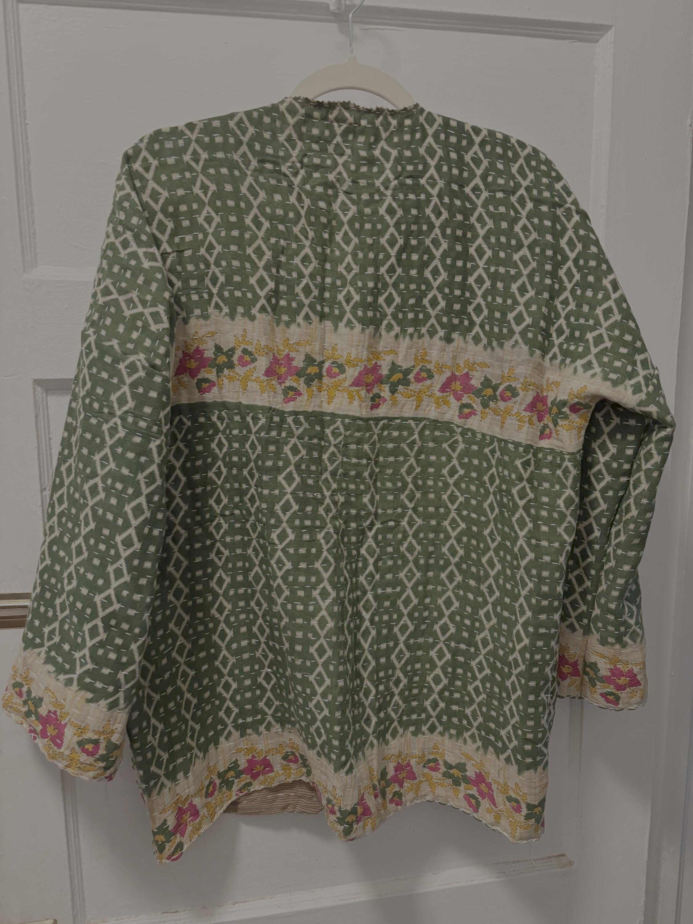 Handmade Sari Jacket (Verde)