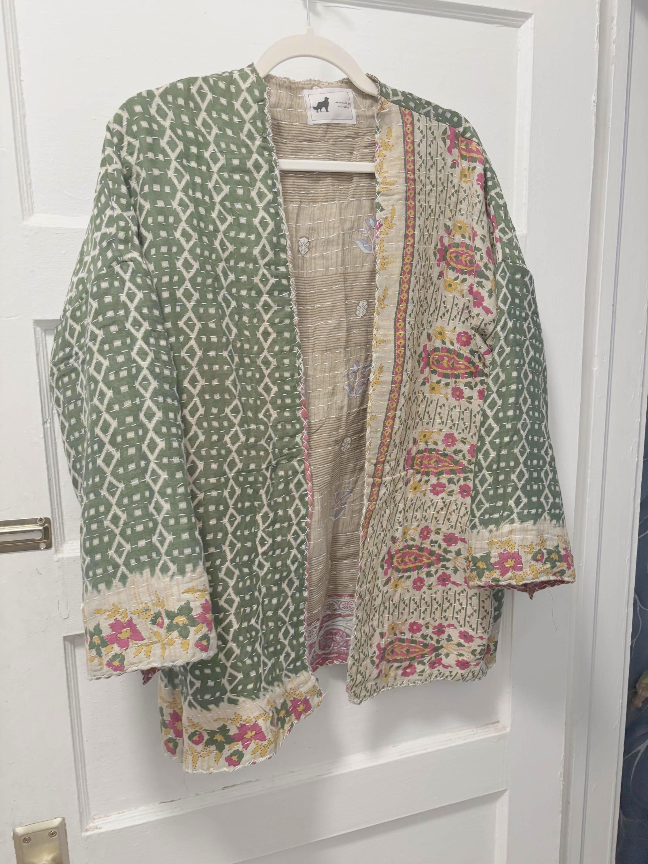 Handmade Sari Jacket (Verde)