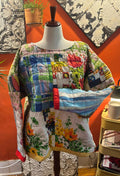 Quilt Pullover Beatrice Quilt Coat Handmade Vintage Patchwork Jacket One of a Kind