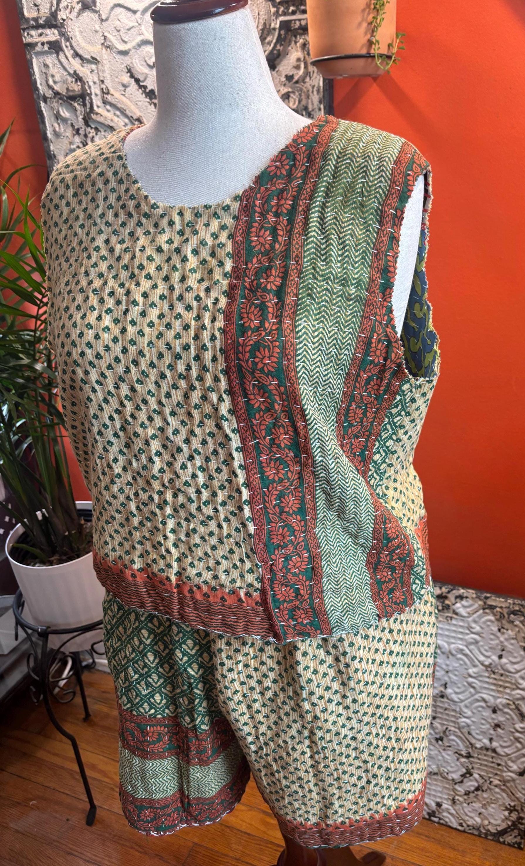 Handmade Upcycled Short Set : Melissa