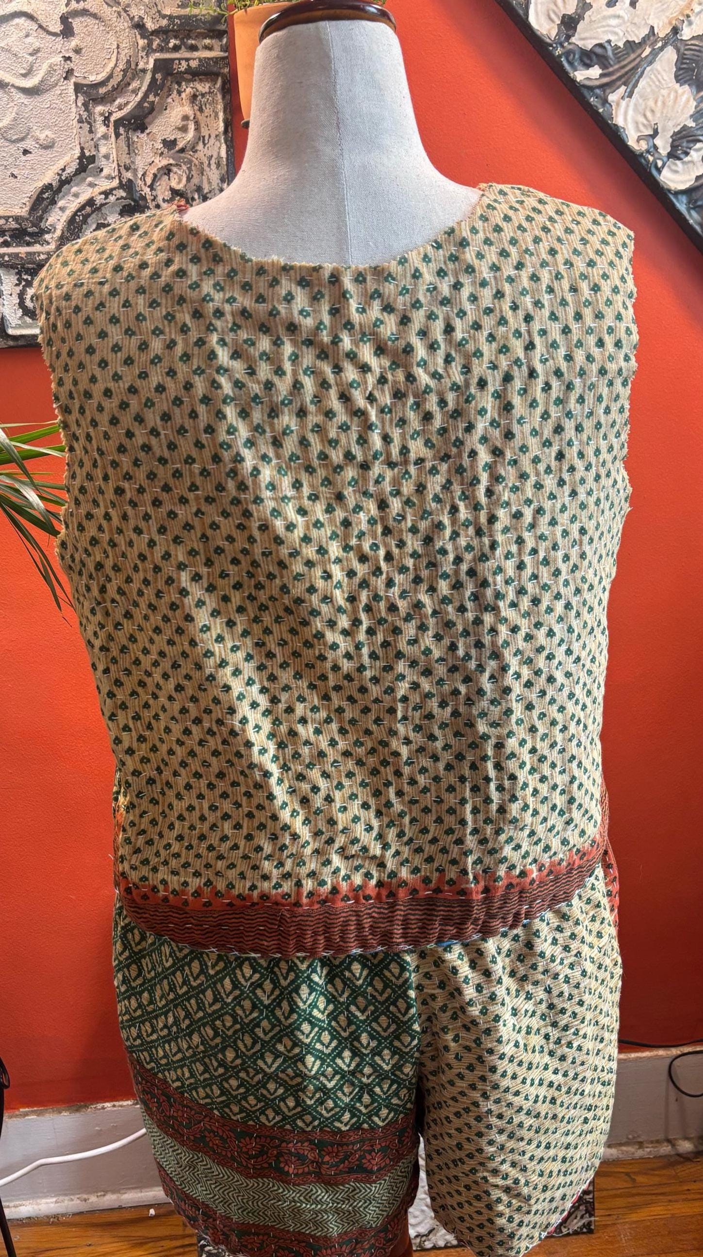 Handmade Upcycled Short Set : Melissa