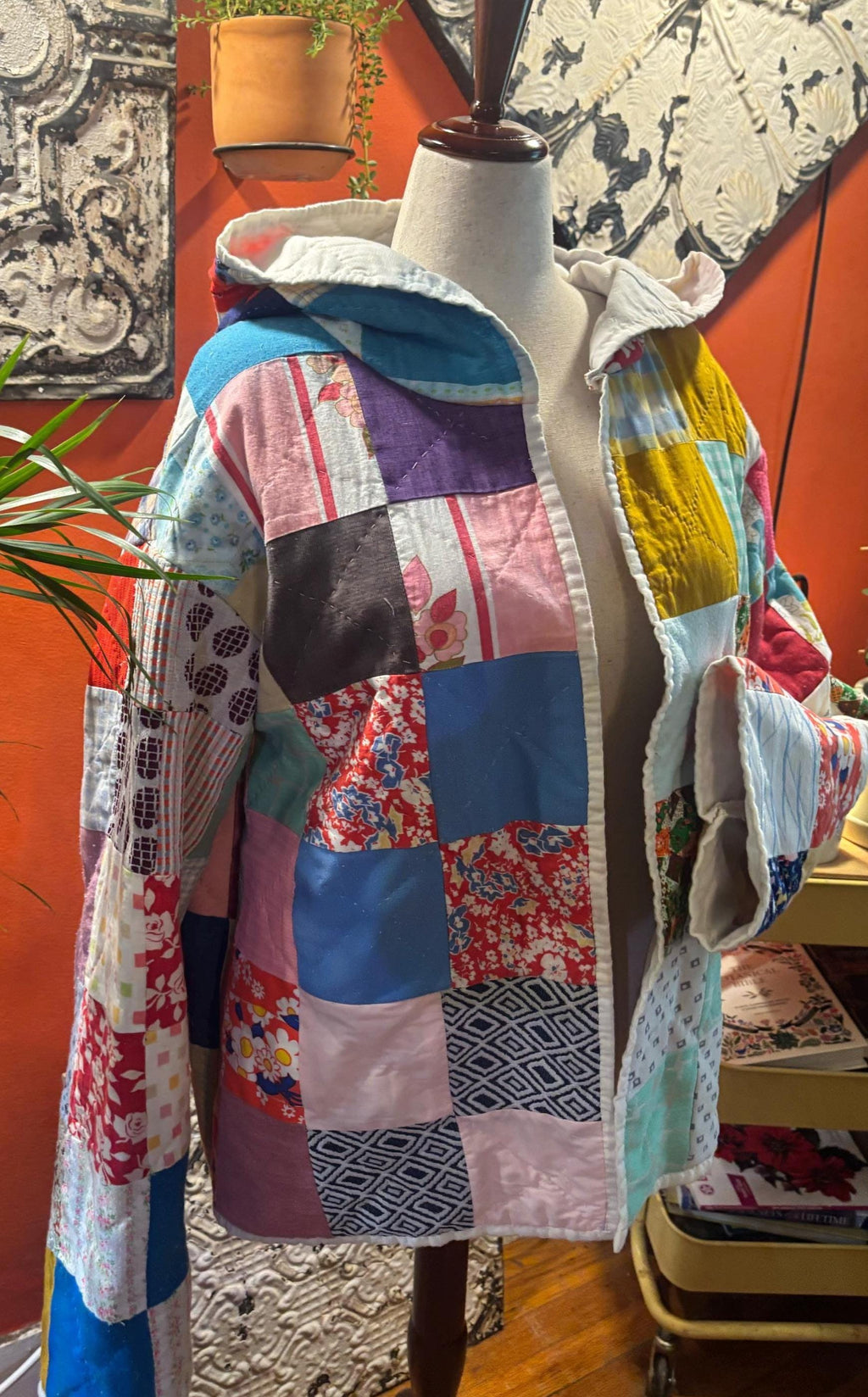 Elizabeth Quilt Jacket – Vintage Patchwork Coat, One-of-a-Kind Statement Piece
