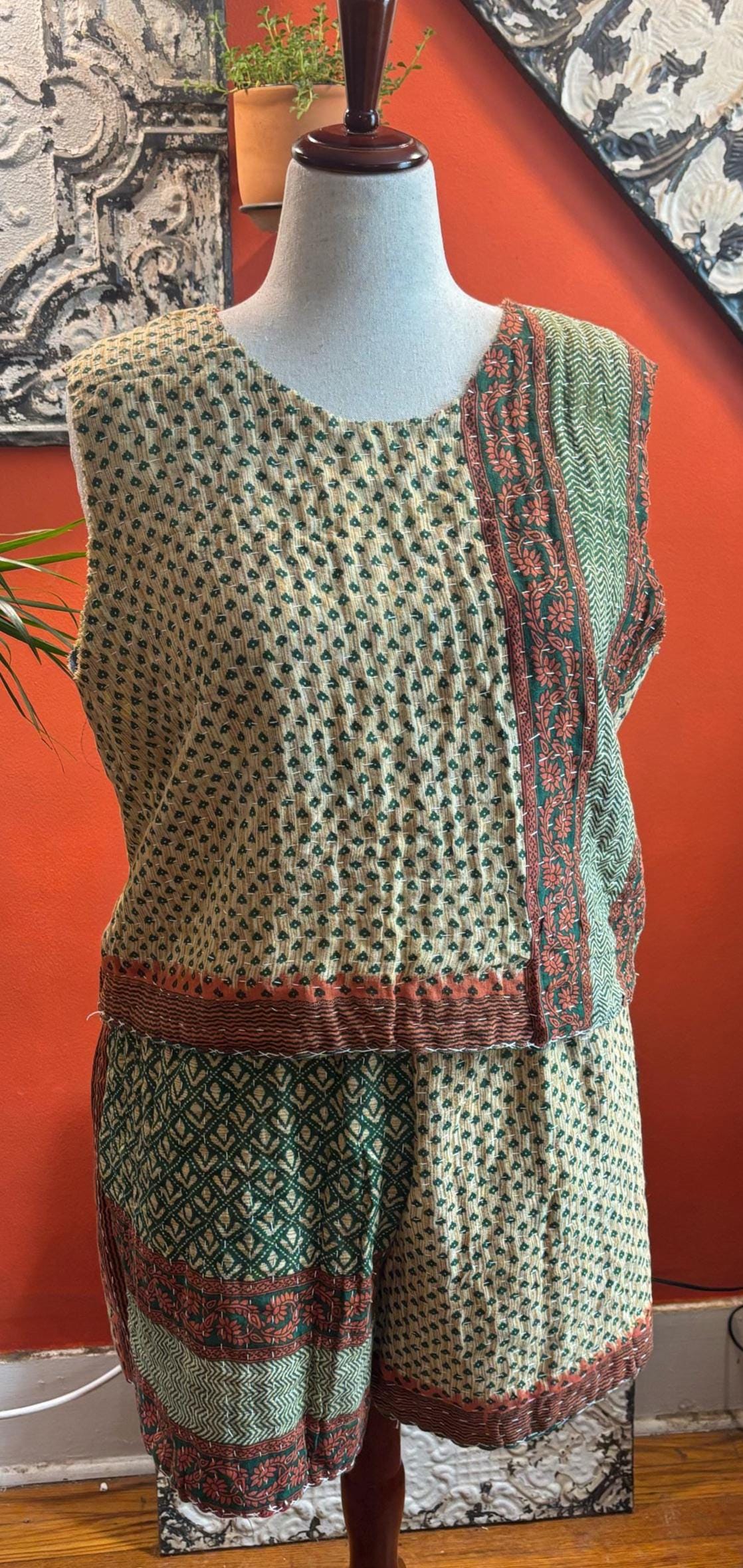 Handmade Upcycled Short Set : Melissa