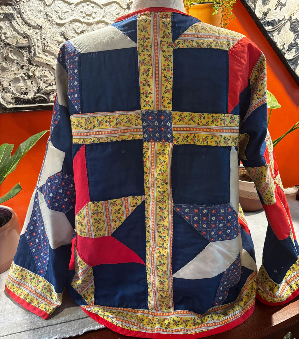 Vintage (1930s) Quilt Jacket : Liberty, ready to celebrate