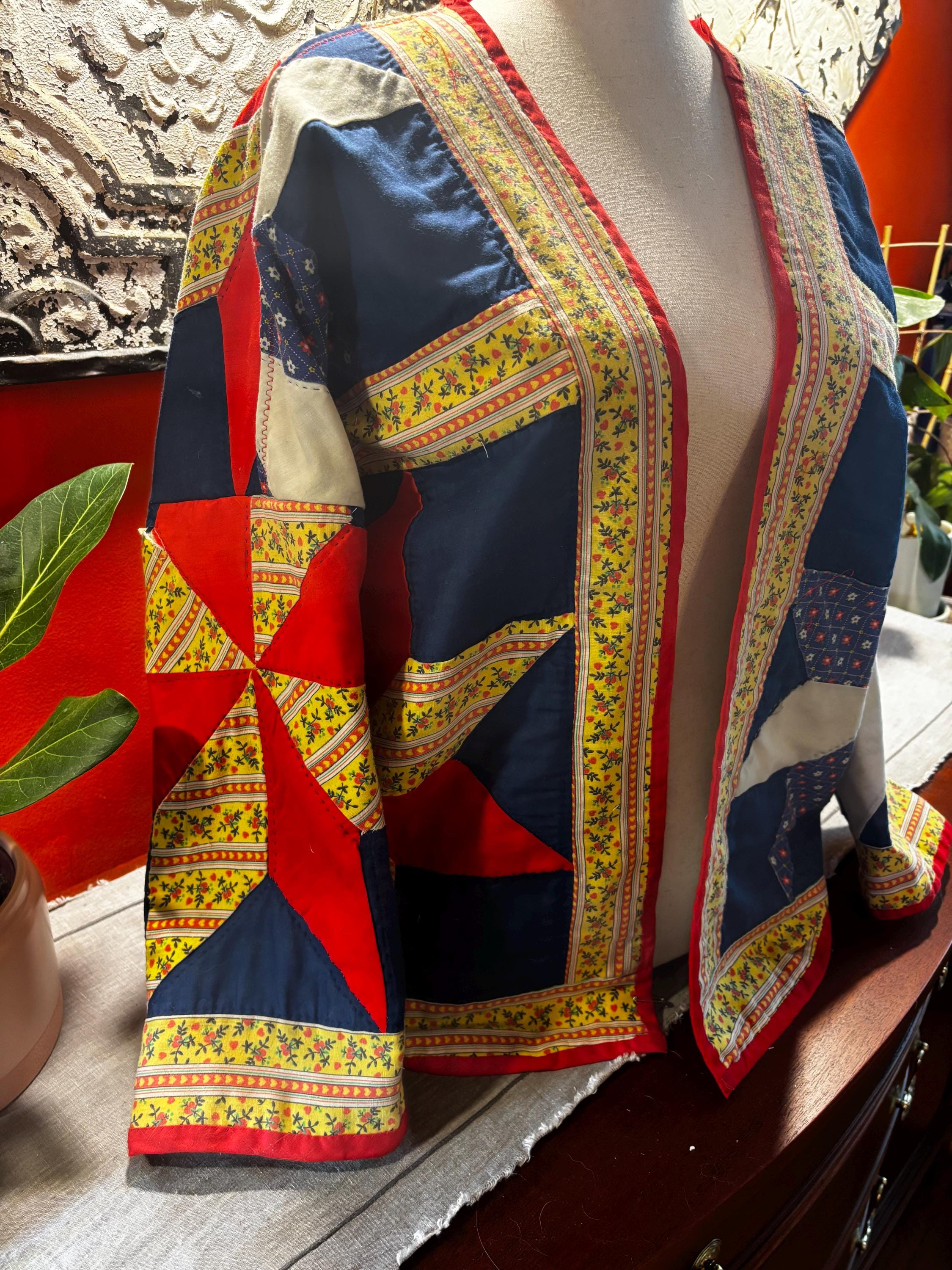 Vintage (1930s) Quilt Jacket : Liberty, ready to celebrate