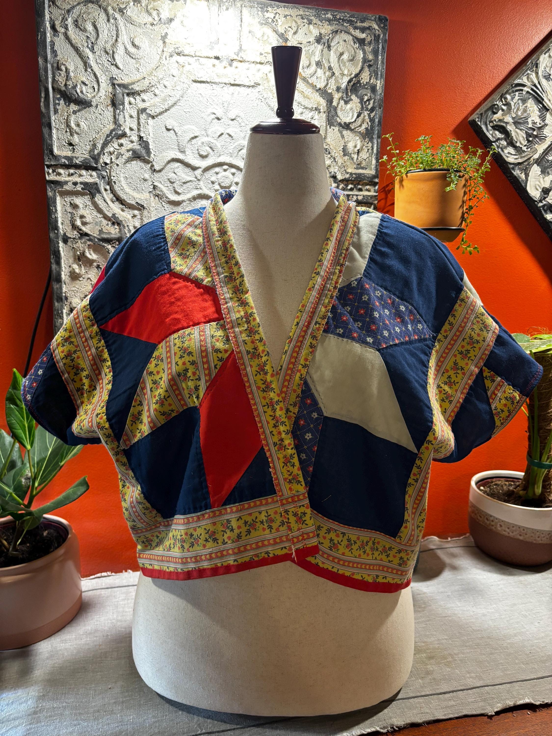 Vintage (1930s) Quilt Jacket : Frances, ready to celebrate