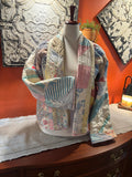 Handcrafted Vintage Patchwork Quilt Coat: Reimagined Wearable Art Jacket Pippa