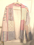 Handmade Patchwork Jacket from Antique Quilt: Frankie Coat – Muted Tones, Heirloom Feel