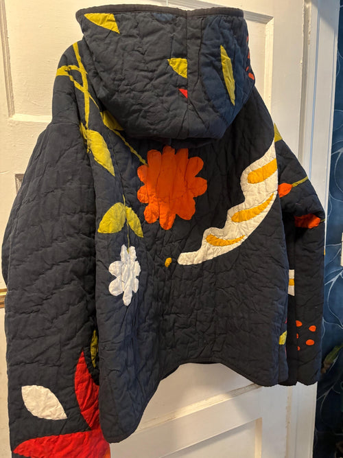 Antique Quilt Coat Handmade Vintage Patchwork Jacket One of a Kind “Esme”