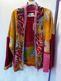 Handmade Patchwork Kantha Style Jacket - Oversized Medium/Large - Hannah