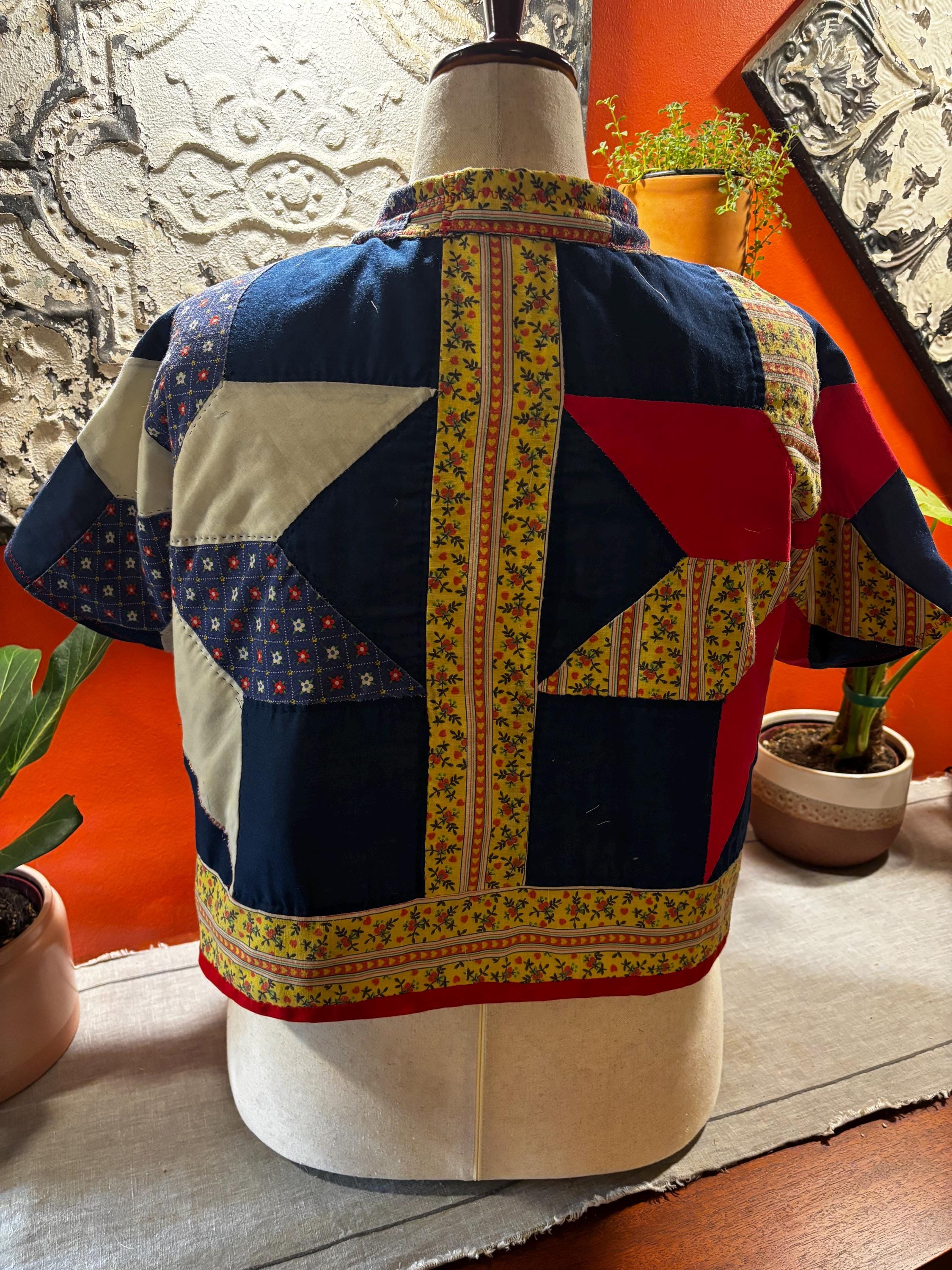 Vintage (1930s) Quilt Jacket : Frances, ready to celebrate