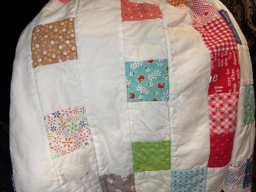 Repurposed handmade patchwork quilt shorts, waist size 28-38inches